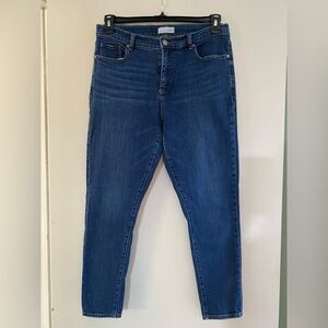 LOFT Women's Deep Blue Skinny Jeans